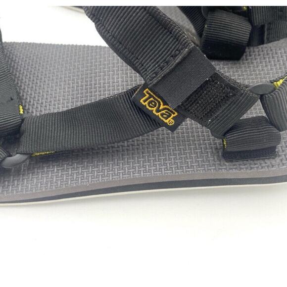 Men's Teva Original Universal Black Suede Strap And Footbed Sandal Size 13 - Picture 10 of 12